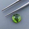 Peridoto Idrotermale Tondo Briolette Sfaccettato A Mano 10X10X5mm 3,65CT