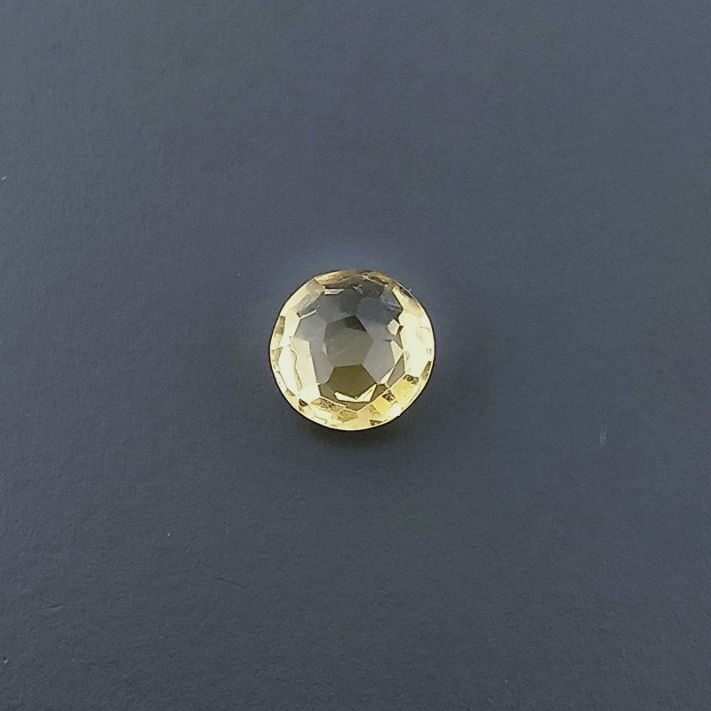 Quarzo Citrino Idrotermale Tondo Briolette Sfaccettato A Mano 6X6X3mm 1CT