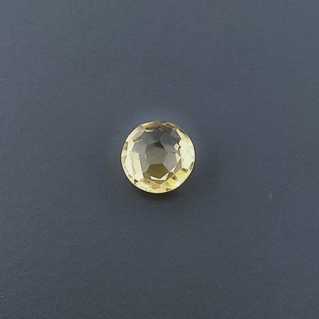 Quarzo Citrino Idrotermale Tondo Briolette Sfaccettato A Mano 6X6X3mm 1CT