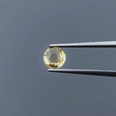 Quarzo Citrino Idrotermale Tondo Briolette Sfaccettato A Mano 6X6X3mm 1CT