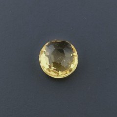Quarzo Citrino Idrotermale Tondo Briolette Sfaccettato A Mano 8X8mm 1,85CT