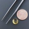 Quarzo Citrino Idrotermale Tondo Briolette Sfaccettato A Mano 8X8mm 1,85CT