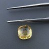 Quarzo Citrino Idrotermale Quadrata Briolette Sfaccettato A Mano 8X8X4mm 2,30CT