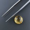 Quarzo Citrino Idrotermale Tondo Briolette Sfaccettato A Mano 10X10X5mm