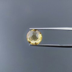 Quarzo Citrino Idrotermale Tondo Briolette Sfaccettato A Mano 10X10X5mm