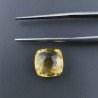Quarzo Citrino Idrotermale Quadrata Briolette Sfaccettato A Mano 10X10X5mm 4,40CT