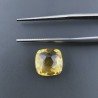Quarzo Citrino Idrotermale Quadrata Briolette Sfaccettato A Mano 10X10X5mm 4,40CT