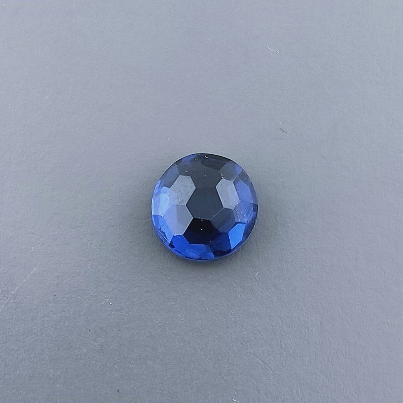 Zaffiro Idrotermale Tondo Briolette Sfaccettato A Mano 8X8X4mm 1,90CT