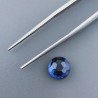 Zaffiro Idrotermale Tondo Briolette Sfaccettato A Mano 8X8X4mm 1,90CT