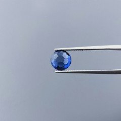 Zaffiro Idrotermale Tondo Briolette Sfaccettato A Mano 8X8X4mm 1,90CT