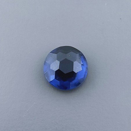 Zaffiro Idrotermale Tondo Briolette Sfaccettato A Mano 10X10X5mm 3,45CT