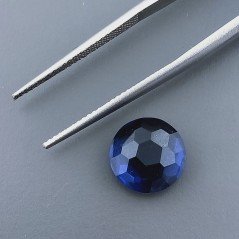 Zaffiro Idrotermale Tondo Briolette Sfaccettato A Mano 10X10X5mm 3,45CT