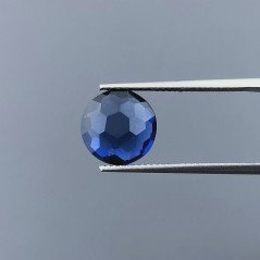 Zaffiro Idrotermale Tondo Briolette Sfaccettato A Mano 10X10X5mm 3,45CT
