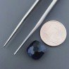 Zaffiro Idrotermale Quadrata Briolette Sfaccettato A Mano 10X10X5mm 4CT