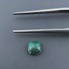 Malachite (A) Quadrata Briolette Sfaccettato A Mano 5X5X3mm ,95CT