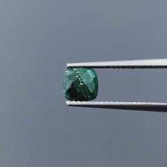 Malachite (A) Quadrata Briolette Sfaccettato A Mano 5X5X3mm ,95CT