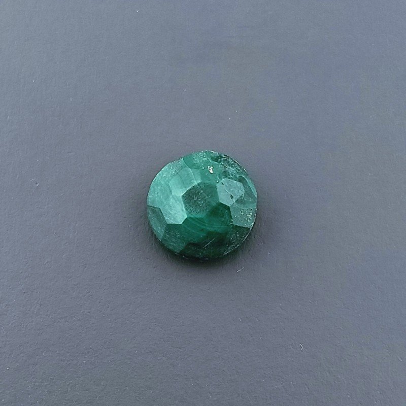 Malachite (A) Tondo Briolette Sfaccettato A Mano 6X6X4mm 1,40CT