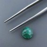 Malachite (A) Tondo Briolette Sfaccettato A Mano 8X8X4mm 3CT