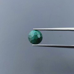 Malachite (A) Tondo Briolette Sfaccettato A Mano 8X8X4mm 3CT