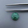 Malachite (A) Tondo Briolette Sfaccettato A Mano 10X10X5mm 5,55CT