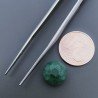 Malachite (A) Tondo Briolette Sfaccettato A Mano 10X10X5mm 5,55CT