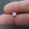 Opale Rosa (AA) Quadrata Briolette Sfaccettato A Mano 5X5X3mm 0,60CT