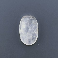Quarzo Rutilato Oro Naturale Forma Ovale Piatto Cabochon Liscio Fatto a Mano 15X9X4mm 5,25 Carati 1pz