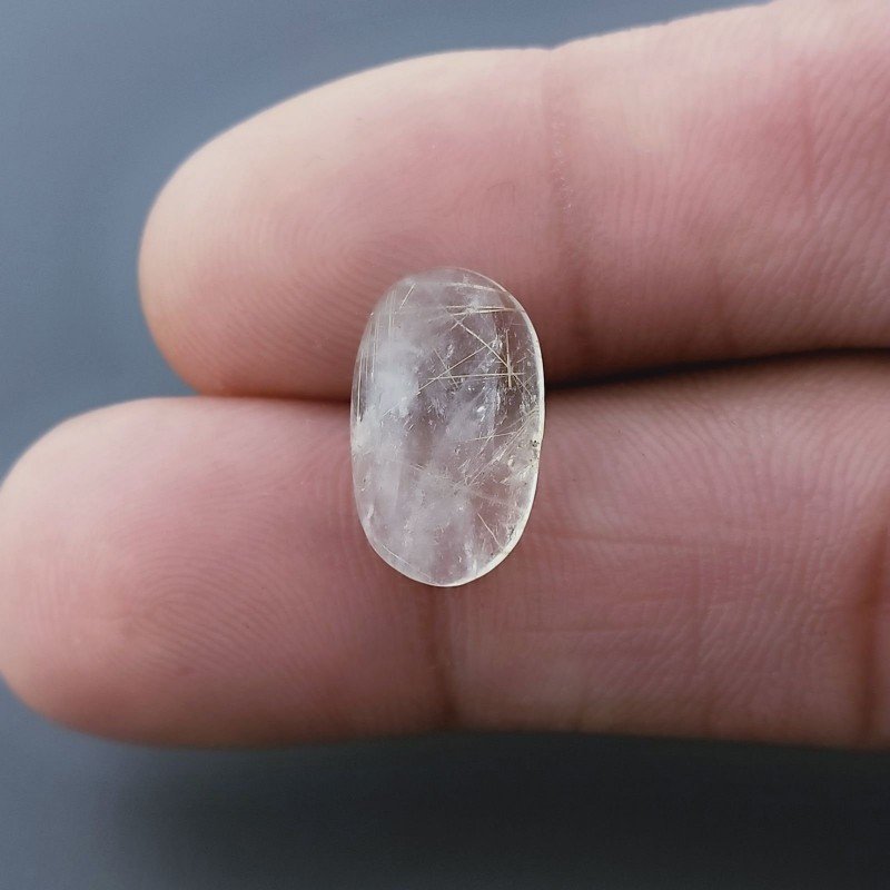 Quarzo Rutilato Oro Naturale Forma Ovale Piatto Cabochon Liscio Fatto a Mano 15X9X4mm 5,25 Carati 1pz Quarzo Rutilato Oro Naturale Forma Ovale Piatto Cabochon Liscio Fatto a Mano 15X9X4mm 5,25 Carati 1pz