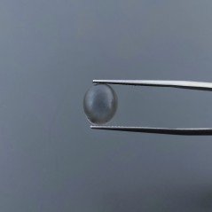 Cabochon di Pietra di Luna Grigia Naturale Ovale, Piatto e Liscio, 10x9x5 mm, 3,70 ct, Fatto a Mano