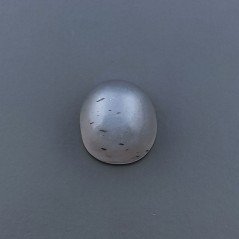 Cabochon di Pietra di Luna Grigia Naturale Ovale, Piatto e Liscio, 12x9x5 mm, 4,80 ct, Fatto a Mano
