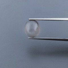 Cabochon di Pietra di Luna Grigia Naturale Ovale, Piatto e Liscio, 12x9x5 mm, 4,80 ct, Fatto a Mano