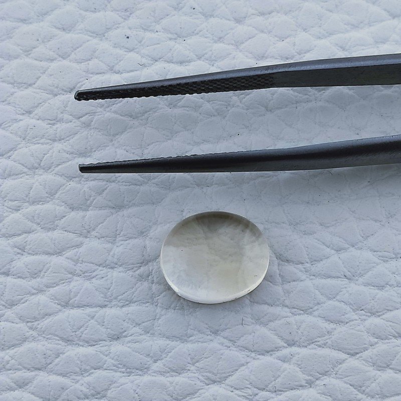 Quarzo Citrino Naturale Forma Ovale Piatto Cabochon Liscio Fatto a Mano 9X11mm 1pz