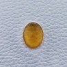 Topazio Citrino Idrotermale Forma Ovale Piatto Cabochon Sfaccettata Fatto a Mano 19X15X7mm 14,10 Carati 1pz