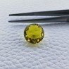 Quarzo Limone Idrotermale Taglio Tondo Sfaccettata a Mano Gemma Sciolta 13X13X7mm 8,30 Carati 1pz