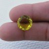Quarzo Limone Idrotermale Taglio Tondo Sfaccettata a Mano Gemma Sciolta 13X13X7mm 8,30 Carati 1pz