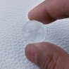 Cristallo Di Rocca Naturale Forma Tondo Piatto Cabochon Liscio Fatto a Mano 20X20X6mm 20,65 Carati 1pz