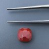 Diaspro Rosso Quadrata Briolette Sfaccettato A Mano 8X8X5mm 2,45CT