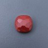 Diaspro Rosso Quadrata Briolette Sfaccettato A Mano 8X8X5mm 2,45CT