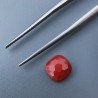 Diaspro Rosso Quadrata Briolette Sfaccettato A Mano 8X8X5mm 2,45CT