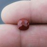 Diaspro Rosso Quadrata Briolette Sfaccettato A Mano 8X8X5mm 2,45CT
