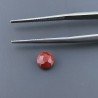Diaspro Rosso Tondo Briolette Sfaccettato A Mano 6X6X4mm 1,10CT