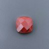 Diaspro Rosso Quadrata Briolette Sfaccettato A Mano 10X10X5mm 4,10CT