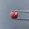 Diaspro Rosso Quadrata Briolette Sfaccettato A Mano 10X10X5mm 4,10CT