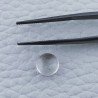 Cristallo Di Rocca Naturale Forma Tondo Piatto Cabochon Liscio Fatto a Mano 8X8X4mm 2,20 Carati 1pz