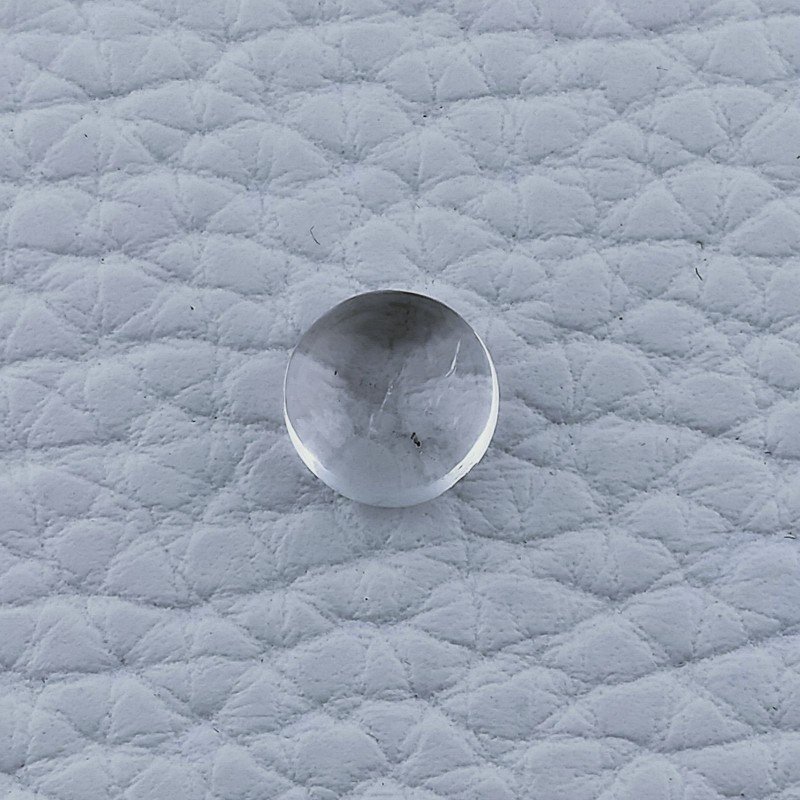 Cristallo Di Rocca Naturale Forma Tondo Piatto Cabochon Liscio Fatto a Mano 8X8X4mm 2,20 Carati 1pz
