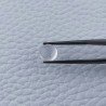 Cristallo Di Rocca Naturale Forma Tondo Piatto Cabochon Liscio Fatto a Mano 8X8X4mm 2,20 Carati 1pz