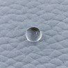 Cristallo Di Rocca Naturale Forma Tondo Piatto Cabochon Liscio Fatto a Mano 6X6X3mm 1,30 Carati 1pz