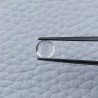 Cristallo Di Rocca Naturale Forma Tondo Piatto Cabochon Liscio Fatto a Mano 5X3mm 1,05 Carati 1pz