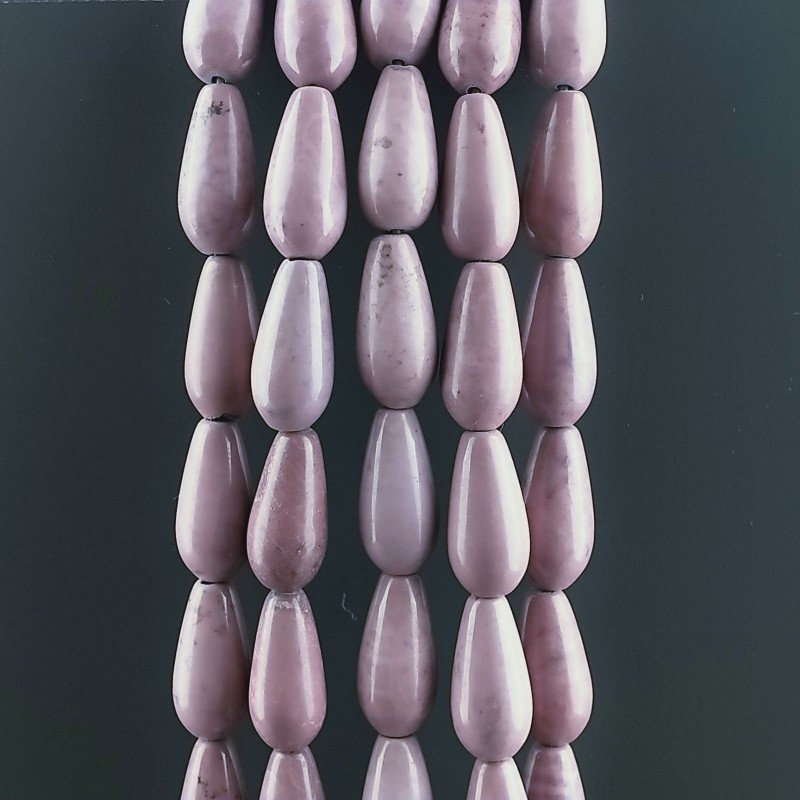 Sugilite Rinforzato Perline Forma Tondo Goccia Liscio Foro Passante 08X30mm