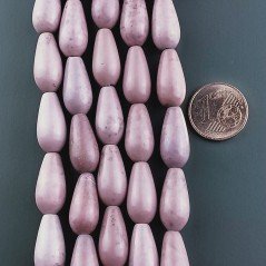 Sugilite Rinforzato Perline Forma Tondo Goccia Liscio Foro Passante 08X30mm